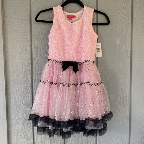 Betsy Johnson Girls pink Flowers dress with tags still attached size 10 Girls - Picture 5 of 6